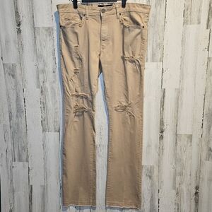 Men's Jordan Craig Martin Stacked-Tribeca Twill Pants Khaki Size 40x37 Jeans Men